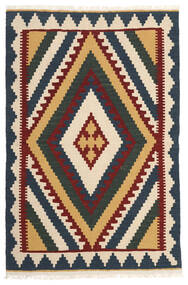 絨毯 ペルシャ キリム 102X158 ベージュ/ダークグレー (ウール, ペルシャ/イラン)