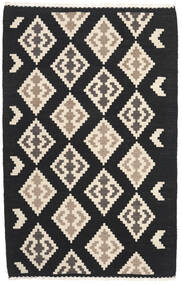  Orientalischer Kelim Teppich 102X157 Dunkelgrau/Beige Wolle, Persien/Iran Carpetvista