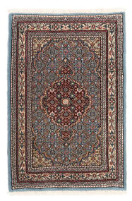  Persischer Moud Teppich 57X84 Rot/Grau (Wolle, Persien/Iran)