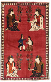  Persisk Ghashghai Matta 128X200 Röd/Mörkröd (Ull, Persien/Iran)