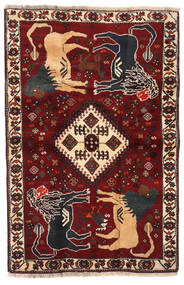  103X158 Medallion Small Qashqai Rug Wool, Carpetvista