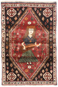 98X147 Ghashghai Vloerkleed Oosters Rood/Bruin (Wol, Perzië/Iran) Carpetvista