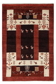  Persischer Gabbeh Persisch Fine Teppich 100X147 Dunkelrot/Rot (Wolle, Persien/Iran)