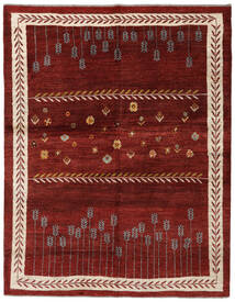 Gabbeh Persisch Fine Teppich 160X203 Dunkelrot/Rot Wolle, Persien/Iran Carpetvista