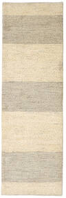 Gabbeh Persisch Fine Teppich 80X246 Läufer Beige/Hellgrau Wolle, Persien/Iran Carpetvista