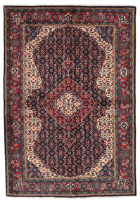  Persischer Sarough Teppich 145X214 Rot/Dunkelrosa (Wolle, Persien/Iran)