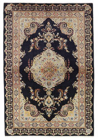  Keshan Fine Rug 137X204 Persian Wool Dark Grey/Beige Small Carpetvista