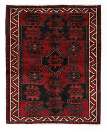 Tapete Lori 160X198 Preto/Vermelho Escuro (Lã, Pérsia/Irão)