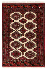  Turkaman Rug 104X148 Persian Wool Dark Red/Beige Small Carpetvista