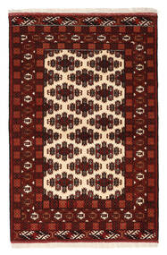 103X155 Tapete Turcomano Oriental Vermelho Escuro/Vermelho (Lã, Pérsia/Irão) Carpetvista