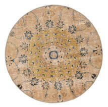  Ø 150 Dywan Vintage Heritage Nowoczesny Okrągły Beżowy/Szary (Wełna, Persja/Iran) Carpetvista
