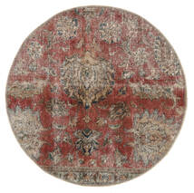  Persisk Vintage Heritage Teppe Ø 100 Rundt Brun/Rød (Ull, Persia/Iran)