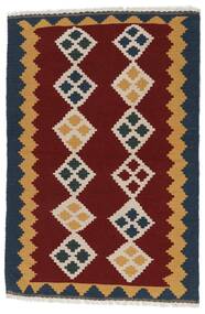 絨毯 キリム 100X148 ダークレッド/ダークグレー (ウール, ペルシャ/イラン)