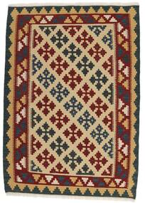 絨毯 キリム 102X150 ベージュ/ダークレッド (ウール, ペルシャ/イラン)