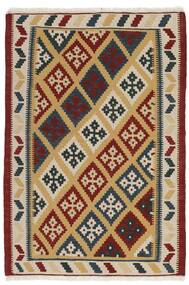  Kilim Rug 102X150 Persian Wool Beige/Dark Red Small Carpetvista