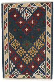  Persischer Kelim Teppich 103X152 Dunkelgrau/Beige (Wolle, Persien/Iran)