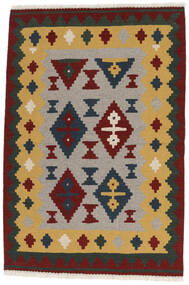 絨毯 オリエンタル キリム 102X154 オレンジ/ダークグレー (ウール, ペルシャ/イラン)