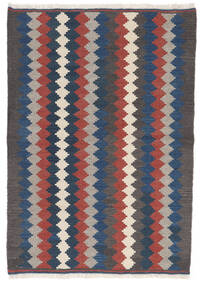 102X145 絨毯 キリム オリエンタル ダークブルー/レッド (ウール, ペルシャ/イラン) Carpetvista