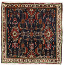 絨毯 ペルシャ カシュガイ 57X58 正方形 ダークピンク/ダークイエロー (ウール, ペルシャ/イラン)