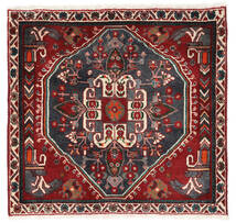 62X64 Ghashghai Matta Orientalisk Kvadratisk Röd/Mörkgrå (Ull, Persien/Iran) Carpetvista