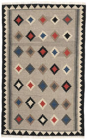絨毯 オリエンタル キリム 102X165 ベージュ/ダークグレー (ウール, ペルシャ/イラン)