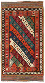 Alfombra Oriental Kilim Vintage 150X282 Rojo/Rojo Oscuro (Lana, Persia/Irán)