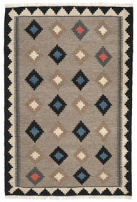 絨毯 オリエンタル キリム 100X150 オレンジ/ダークグレー (ウール, ペルシャ/イラン)