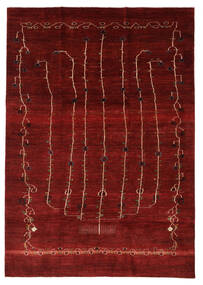  Gabbeh Persia Fine Rug 201X283 Persian Wool Dark Red/Red Carpetvista