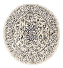 Persian Nain Rug Ø 200 Round Beige/Grey (Wool, Persia/Iran)