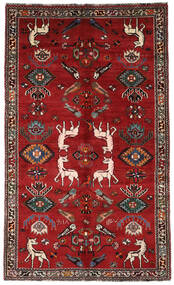  Persialainen Ghashghai Matot Matto 157X258 Tummanpunainen/Musta (Villa, Persia/Iran)