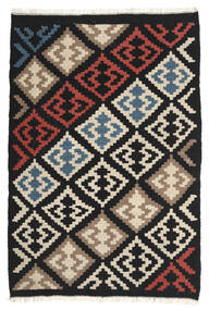 絨毯 オリエンタル キリム 103X154 ダークグレー/ベージュ (ウール, ペルシャ/イラン)