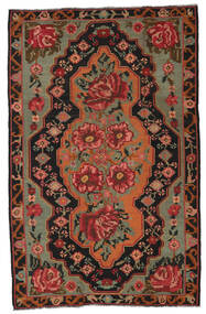 185X285 Kelim Rosen Moldavia Teppich Orientalischer Braun/Rot (Wolle, Moldawien) Carpetvista