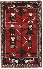  Persischer Ghashghai Teppich 156X250 Dunkelrot/Schwarz (Wolle, Persien/Iran)