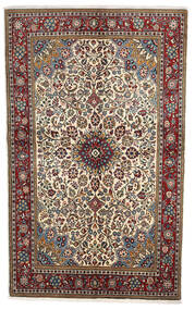 130X208 Sarouk Rug Oriental Beige/Dark Red (Wool, Persia/Iran) Carpetvista