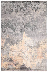 200X302 Damask Indisch Teppich Moderner Beige/Grau (Wolle/Bambus-Seide, Indien) Carpetvista