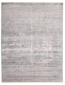 絨毯 Damask インド 242X308 グレー/ライトグレー (ウール/バンブーシルク, インド)