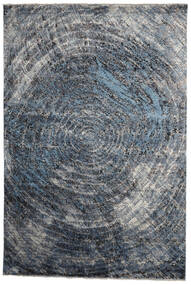 237X353 絨毯 Damask インド モダン グレー/ダークグレー (ウール/バンブーシルク,インド) Carpetvista