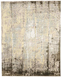 239X305 Tapis Damask Indo Moderne Beige/Gris Clair (Laine, Inde) Carpetvista