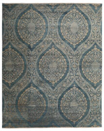 247X305 絨毯 Damask インド モダン グレー/ダークグレー (ウール/バンブーシルク,インド) Carpetvista