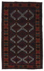 絨毯 バルーチ 112X187 ダークレッド (ウール, アフガニスタン)