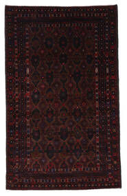  Orientalischer Belutsch Teppich 122X197 Schwarz Wolle, Afghanistan Carpetvista