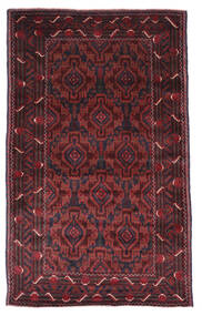 Belutsch Teppich 130X211 Dunkelrot/Rot Wolle, Afghanistan Carpetvista