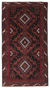 112X195 Beluch Matta Orientalisk Mörkröd/Röd (Ull, Afghanistan) Carpetvista
