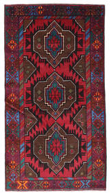 106X197 Tappeto Orientale Beluch Rosso Scuro/Rosso (Lana, Afghanistan) Carpetvista