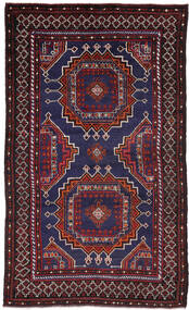  Oriental Baluch Rug 118X204 Dark Pink/Red Wool, Afghanistan Carpetvista