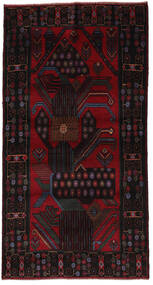  Itämainen Beluch Matot Matto 114X218 Musta/Tummanpunainen Villa, Afganistan Carpetvista