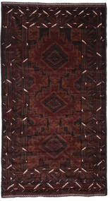 Baluch Rug Rug 136X250 Black/Dark Red Wool, Afghanistan Carpetvista