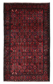 Belutsch Teppich 115X196 Schwarz/Dunkelrot Wolle, Afghanistan Carpetvista