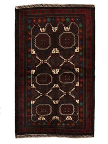 絨毯 バルーチ 119X190 ブラック/茶色 (ウール, アフガニスタン)