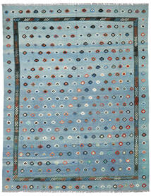 Tapete Kilim Nimbaft 286X365 Azul/Cinza Escuro Grande (Lã, Afeganistão)